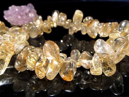 ゴールドルチルクォーツ ブレスレット ルチレイテッドクォーツ 金針水晶 パワーストーン