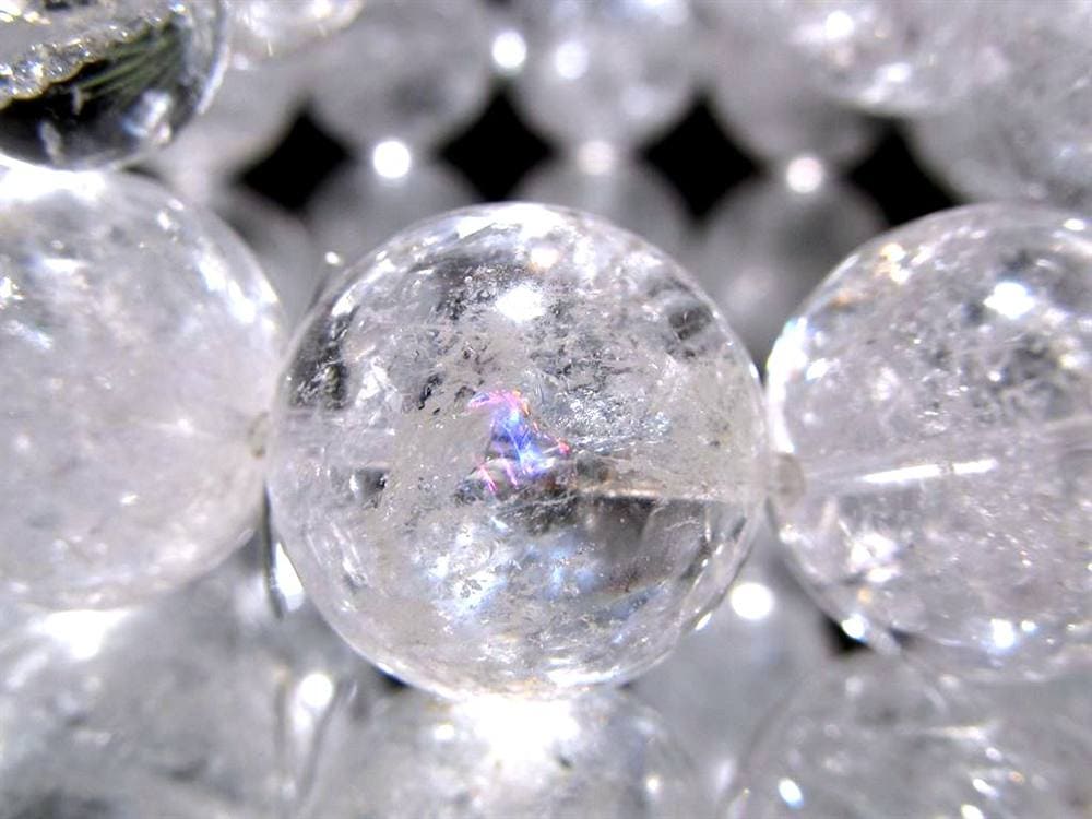 アイリス クォーツ レインボークォーツ 虹入り 水晶 ブレスレット