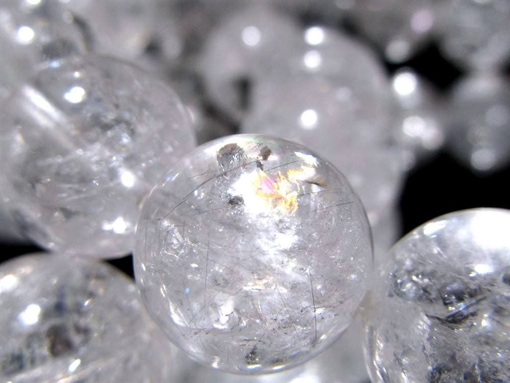 アイリス クォーツ レインボークォーツ 虹入り 水晶 ブレスレット
