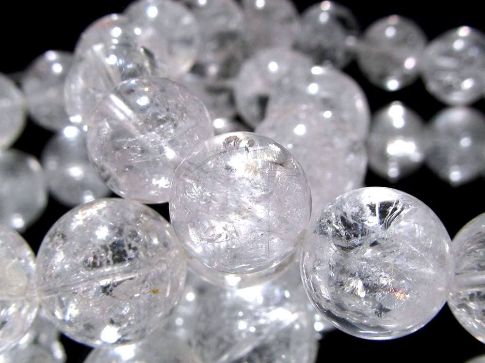 アイリス クォーツ レインボークォーツ 虹入り 水晶 ブレスレット