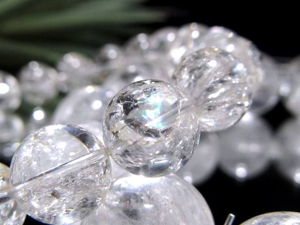 アイリス クォーツ レインボークォーツ 虹入り 水晶 ブレスレット