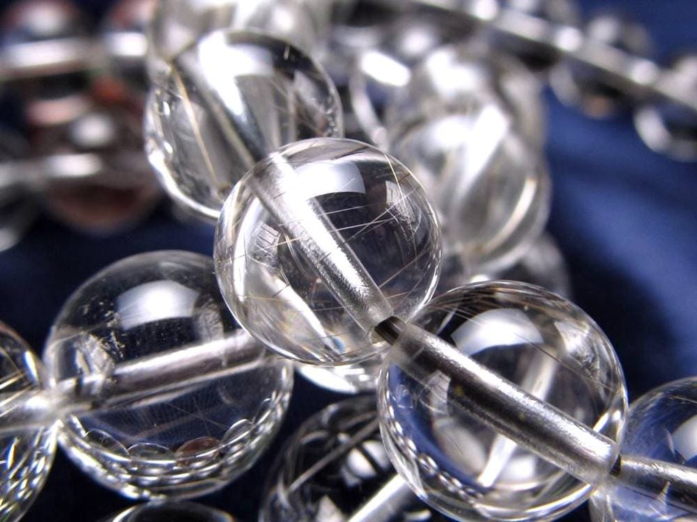 ルチルクォーツ シルバールチル ブレスレット ルチレイテッドクォーツ 金紅石