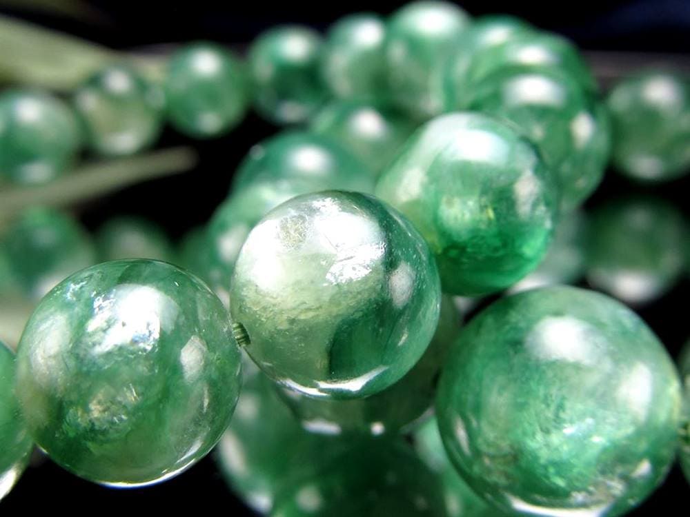 マイカ ブレスレット エメラルドグリーン 雲母 フックサイト