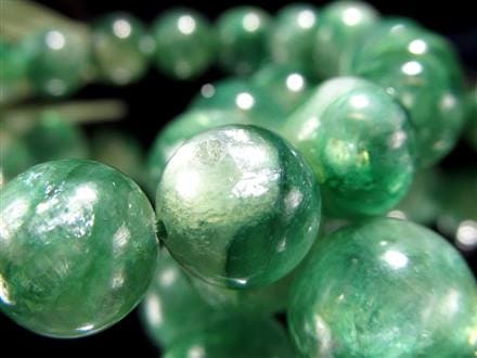 マイカ ブレスレット エメラルドグリーン 雲母 フックサイト