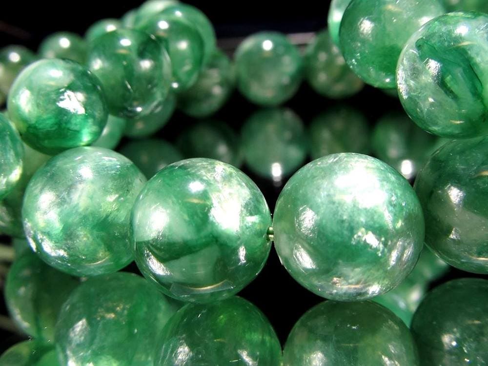 マイカ ブレスレット エメラルドグリーン 雲母 フックサイト