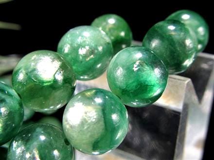 マイカ ブレスレット エメラルドグリーン 雲母 フックサイト