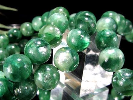 マイカ ブレスレット エメラルドグリーン 雲母 フックサイト