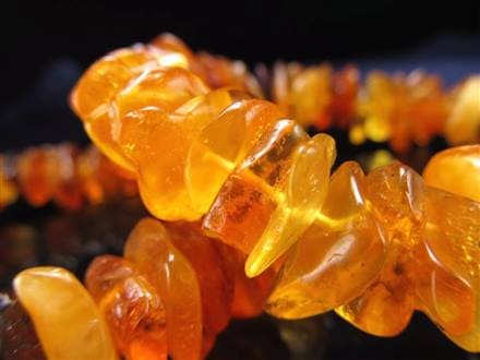 アンバー 琥珀 ブレスレット さざれ バルト海産