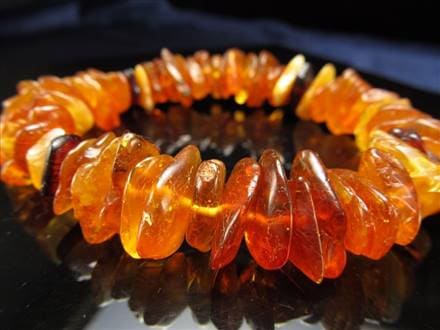 アンバー 琥珀 ブレスレット さざれ バルト海産