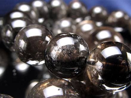 エレスチャルクォーツ 骸骨水晶 ブレスレット 水晶の最終形態 グラファイト