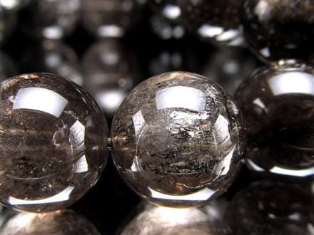 エレスチャルクォーツ 骸骨水晶 ブレスレット 水晶の最終形態 グラファイト