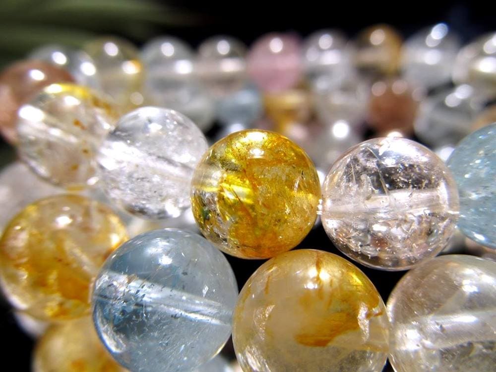 トパーズ 黄玉 ブレスレット ライモナイト カラーレストパーズ