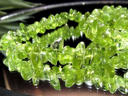 ペリドット ブレスレット 8月の誕生石 かんらん石 さざれ石