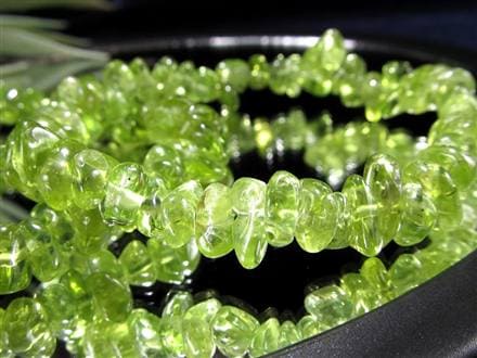 ペリドット ブレスレット 8月の誕生石 かんらん石 さざれ石