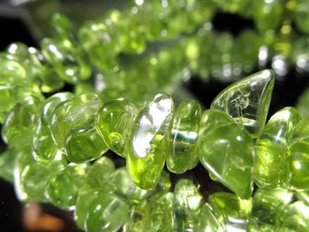 ペリドット ブレスレット 8月の誕生石 かんらん石 さざれ石