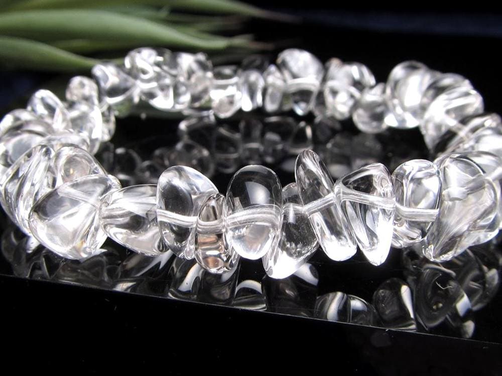 誕生石 水晶 さざれ ブレスレット クリスタル