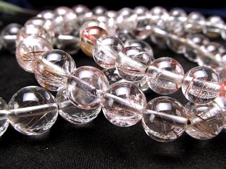 レッド ブラウン ルチルクォーツ ブレスレット ルチルレイテッドクォーツ