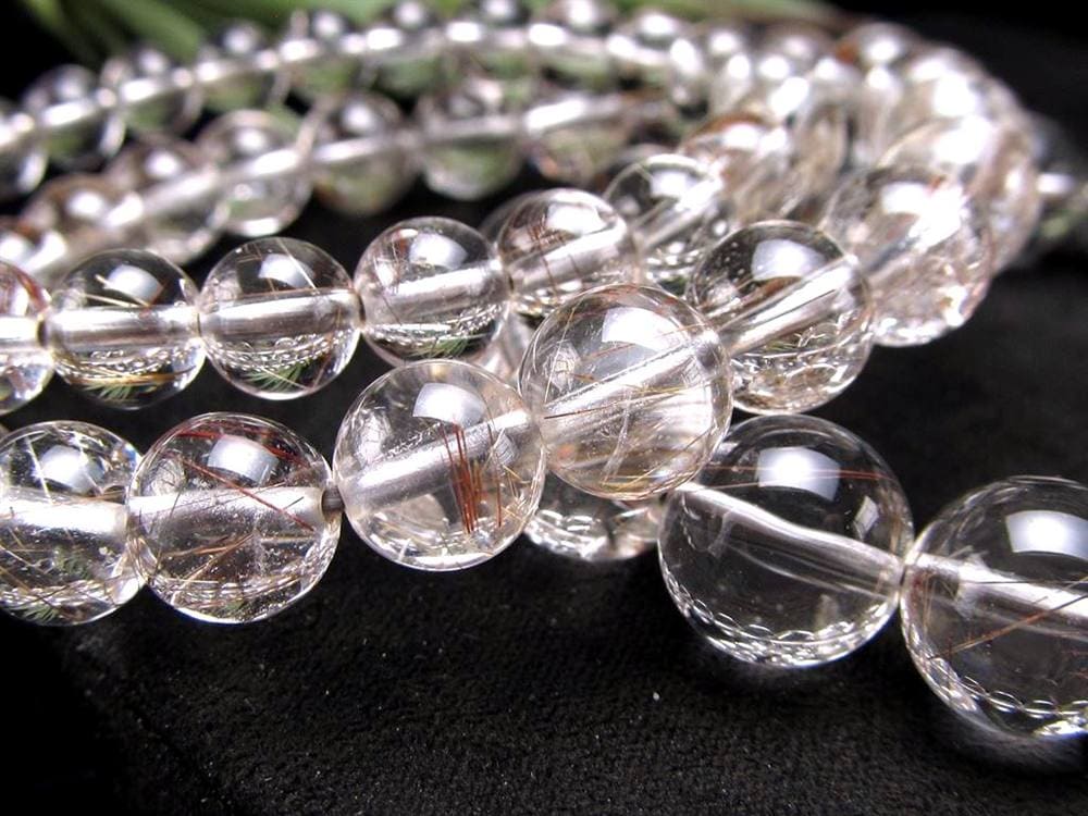 レッド ブラウン ルチルクォーツ ブレスレット ルチルレイテッドクォーツ