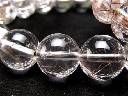 レッド ブラウン ルチルクォーツ ブレスレット ルチルレイテッドクォーツ