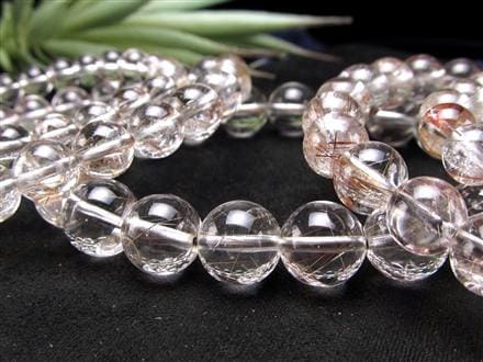 レッド ブラウン ルチルクォーツ ブレスレット ルチルレイテッドクォーツ