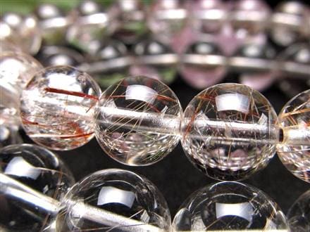 レッド ブラウン ルチルクォーツ ブレスレット ルチルレイテッドクォーツ