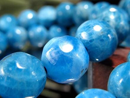 アパタイト 燐灰石 ブレスレット ブルー Apatite