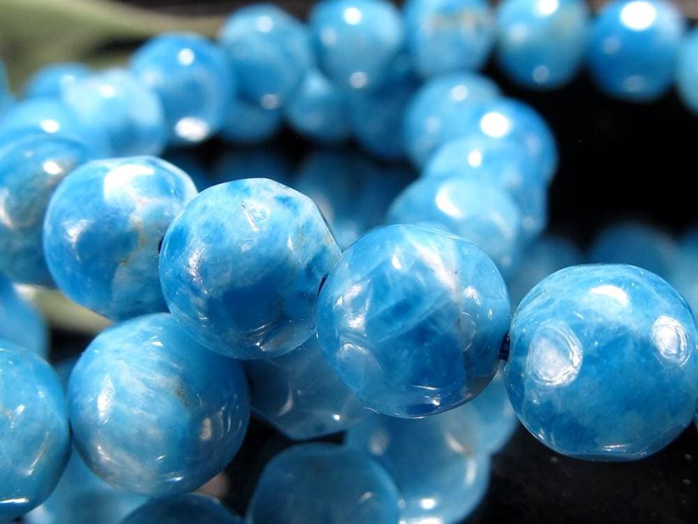 アパタイト 燐灰石 ブレスレット ブルー Apatite