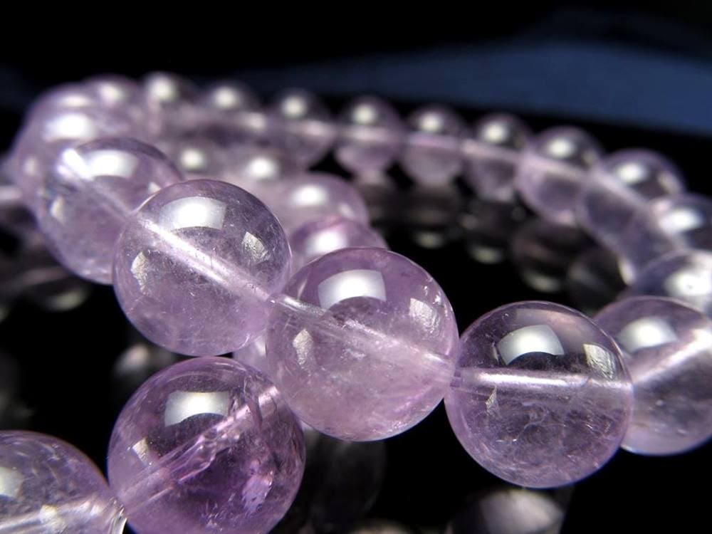 ラベンダーフローライト 蛍石 ブレスレット パープルフローライト ふろーらいと