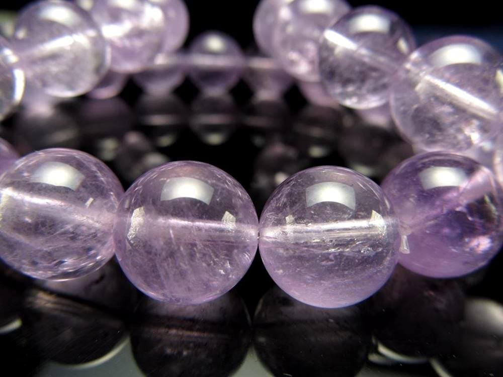 ラベンダーフローライト 蛍石 ブレスレット パープルフローライト ふろーらいと