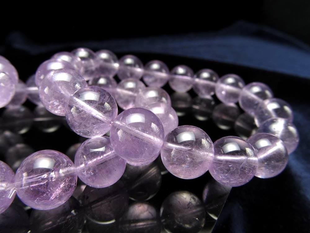 ラベンダーフローライト 蛍石 ブレスレット パープルフローライト ふろーらいと