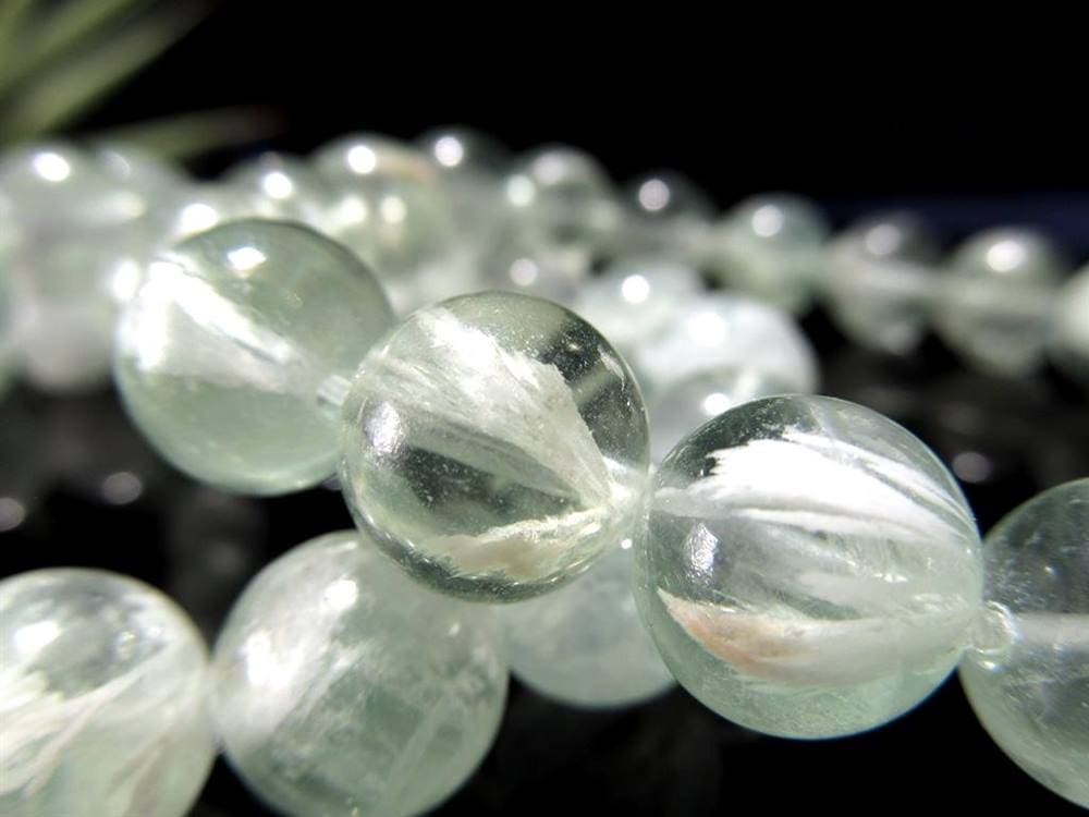 フローライトブレスレット エンジェルフェザーインフローライト 蛍石 天才の石 天然石