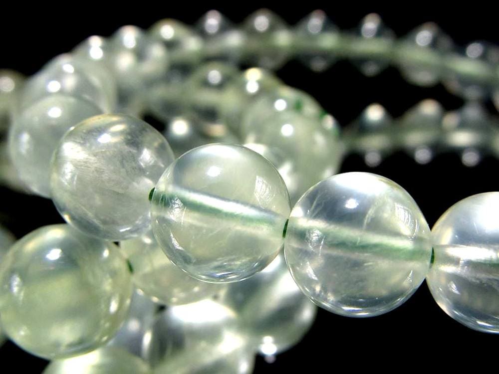 プレナイト ぶどう石 ブレスレット グリーン ヒーリング