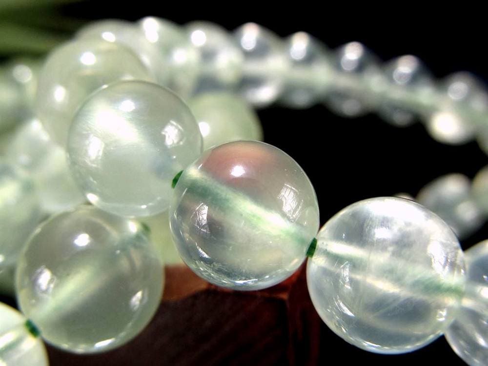 プレナイト ぶどう石 ブレスレット グリーン ヒーリング