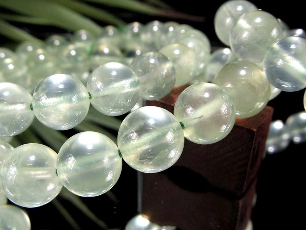 プレナイト ぶどう石 ブレスレット グリーン ヒーリング