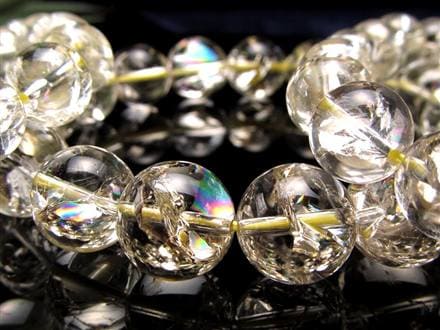 レモンクォーツ ブレスレット アイリス 黄水晶 虹入り