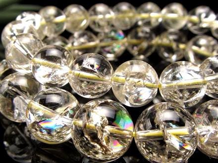 レモンクォーツ ブレスレット アイリス 黄水晶 虹入り