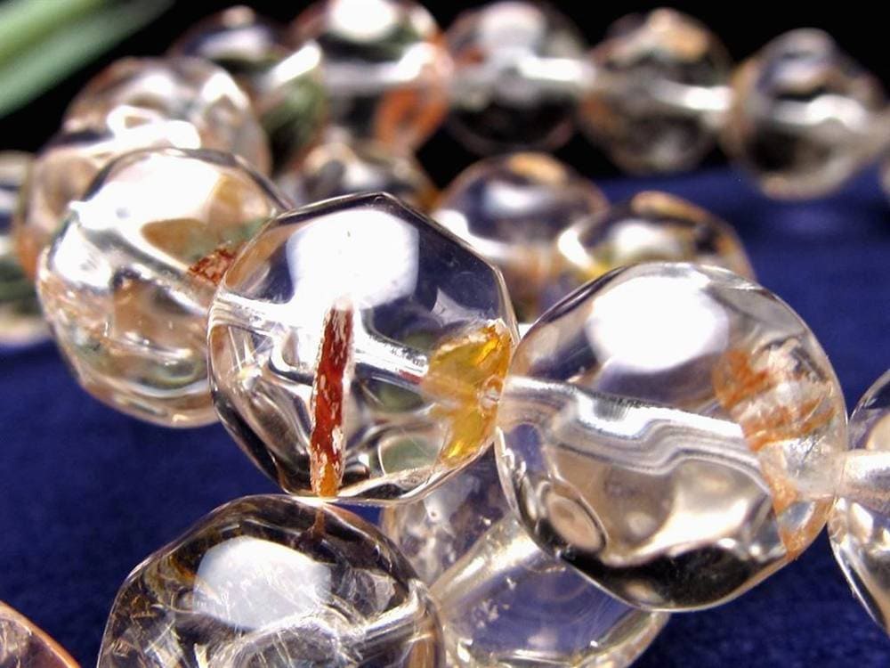ライモナイト クリスタル クォーツ ブレスレット パイナップルカット 天然石