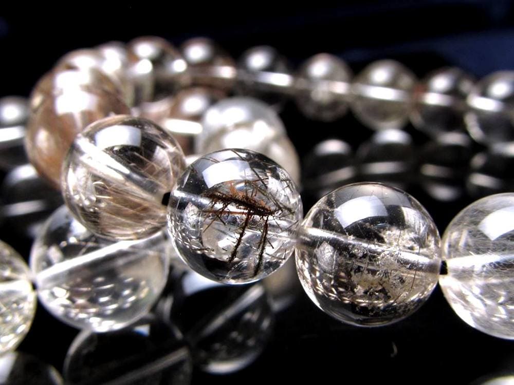 ガーデンルチルクォール 庭園針水晶 ルチルクォーツ ガーデンクォーツ ブレスレット