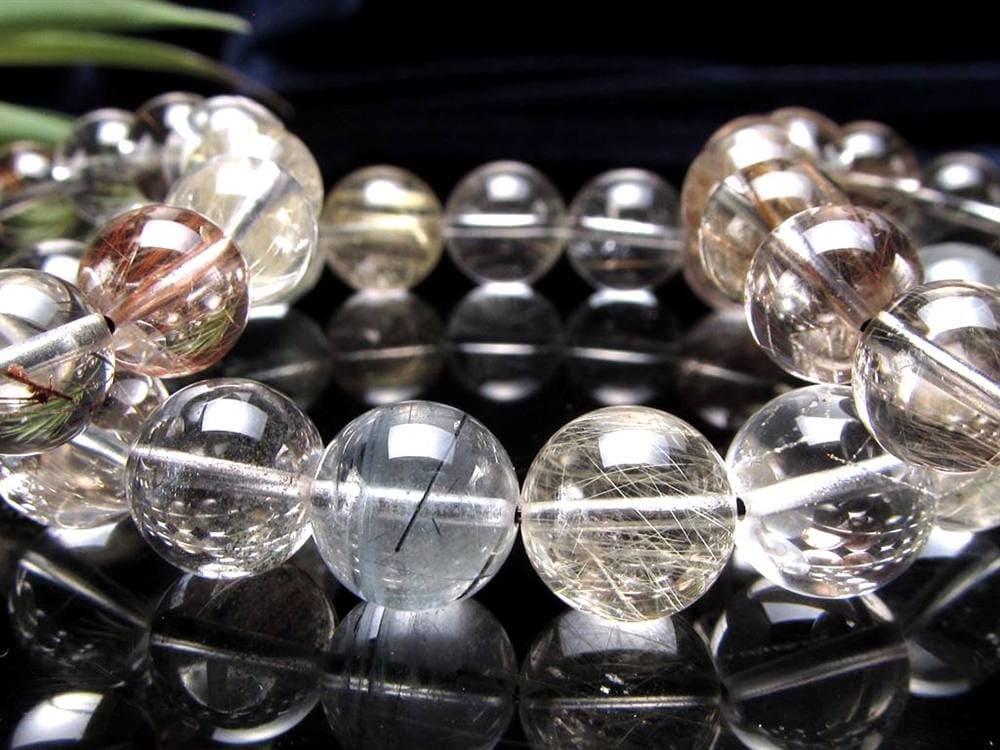 ガーデンルチルクォール 庭園針水晶 ルチルクォーツ ガーデンクォーツ ブレスレット