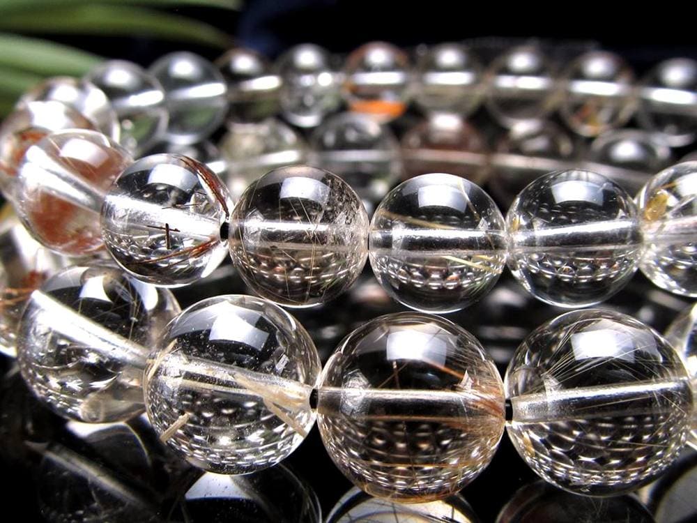 ガーデンルチルクォール 庭園針水晶 ルチルクォーツ ガーデンクォーツ ブレスレット