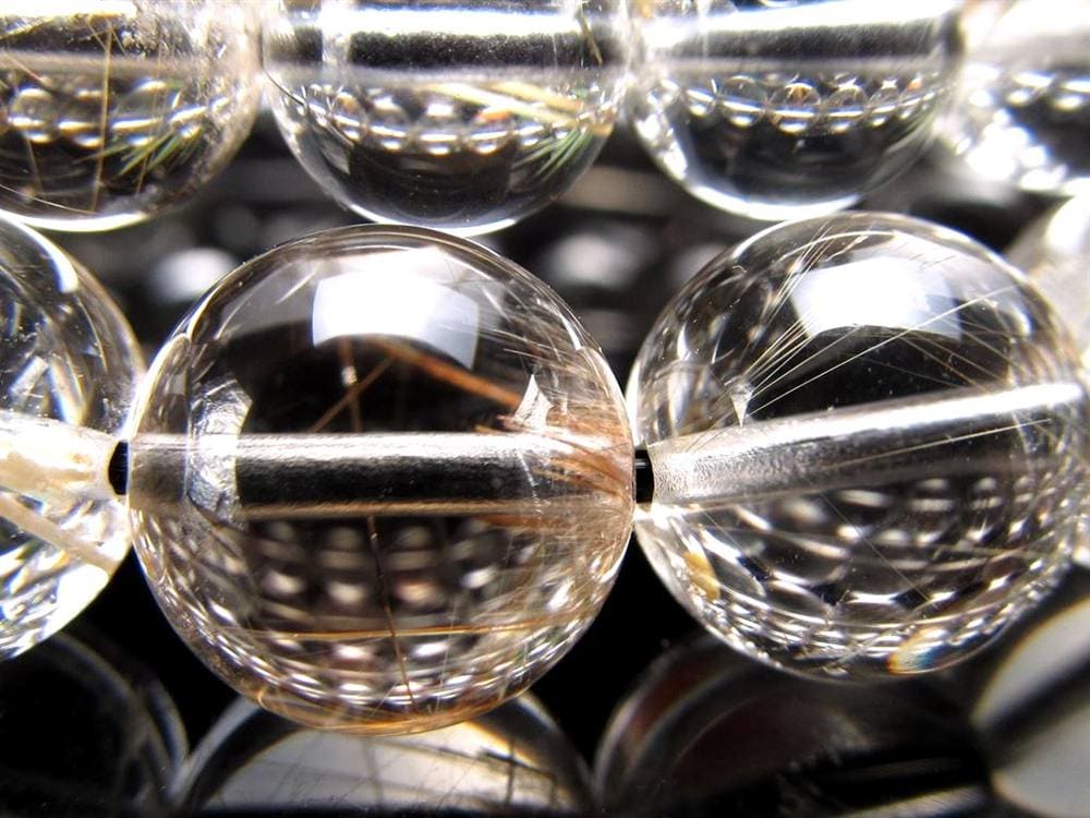 ガーデンルチルクォール 庭園針水晶 ルチルクォーツ ガーデンクォーツ ブレスレット