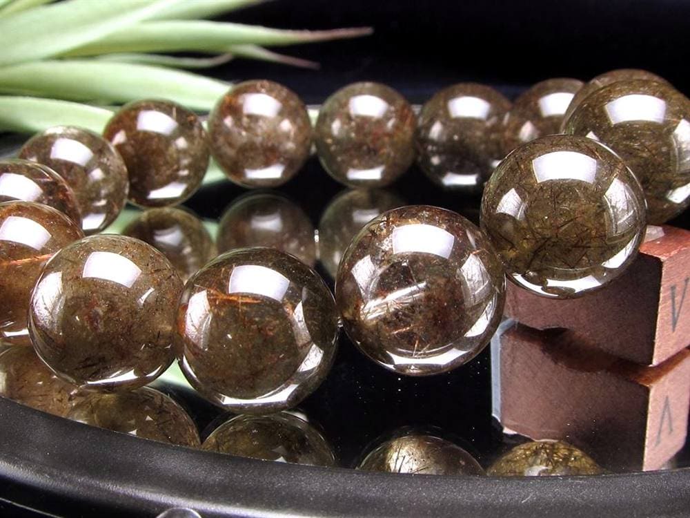 ガーデンルチルクォール 庭園針水晶 ルチルクォーツ ガーデンクォーツ ブレスレット