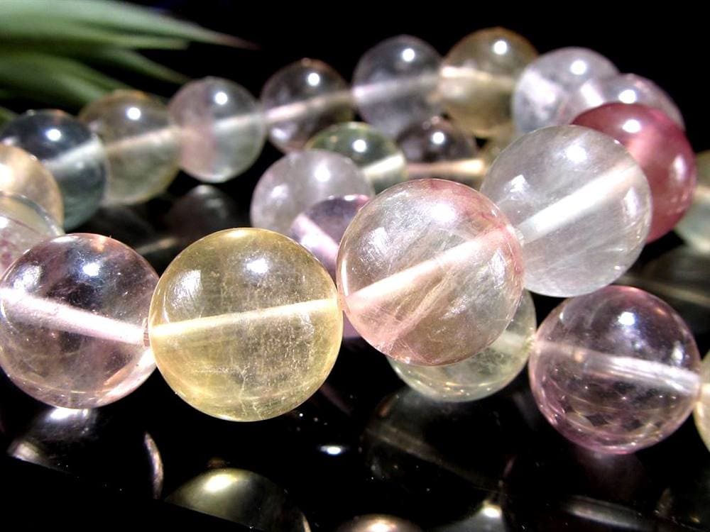 フローライト ブレスレット マルチカラーフローライト ファントムフローライト 蛍石