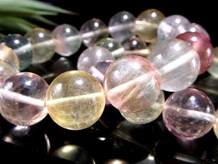 フローライト ブレスレット マルチカラーフローライト ファントムフローライト 蛍石