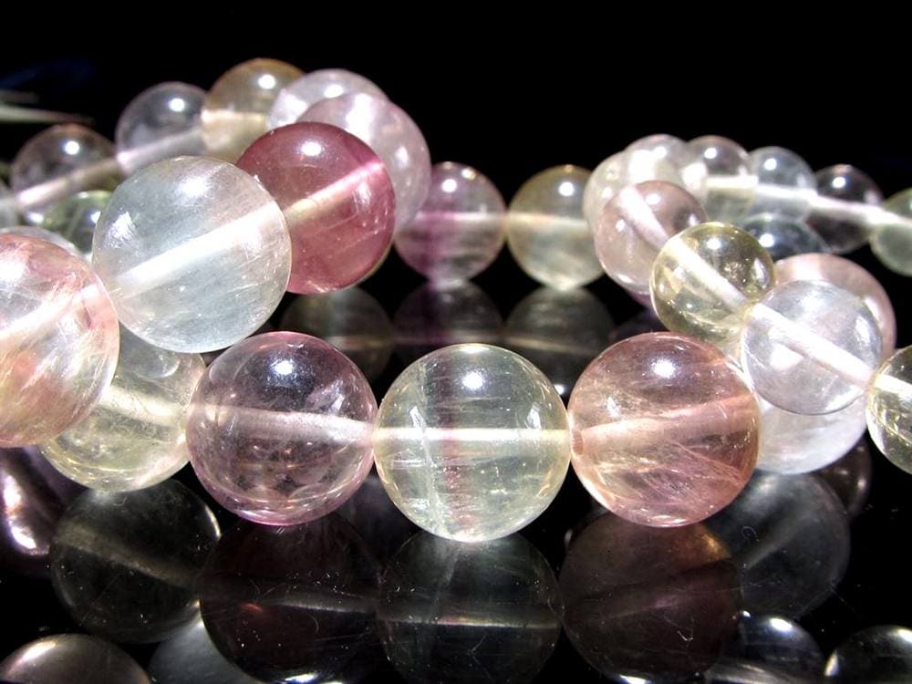 フローライト ブレスレット マルチカラーフローライト ファントムフローライト 蛍石