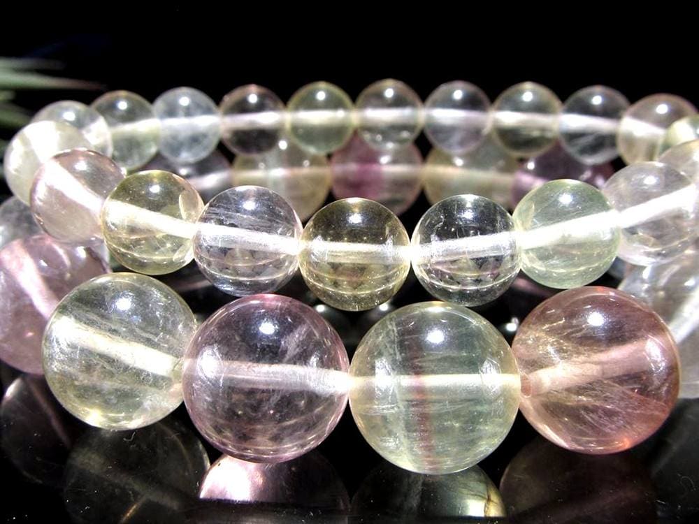 フローライト ブレスレット マルチカラーフローライト ファントムフローライト 蛍石