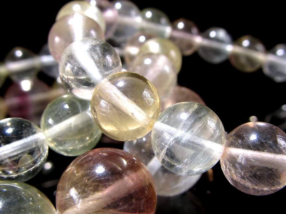 フローライト ブレスレット マルチカラーフローライト ファントムフローライト 蛍石