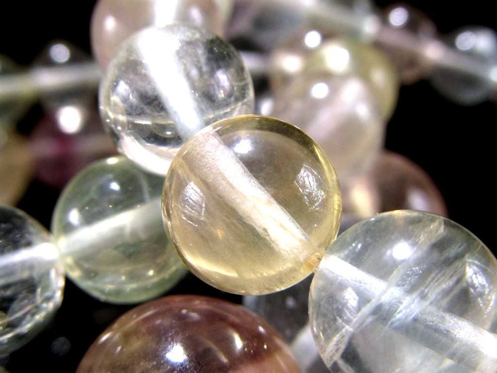 フローライト ブレスレット マルチカラーフローライト ファントムフローライト 蛍石