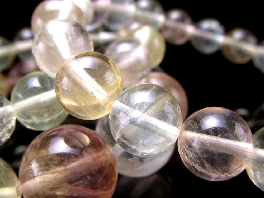 フローライト ブレスレット マルチカラーフローライト ファントムフローライト 蛍石