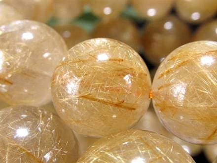 ゴールドルチルクォーツ ブレスレット ルチレイテッドクォーツ 金針水晶 パワーストーン